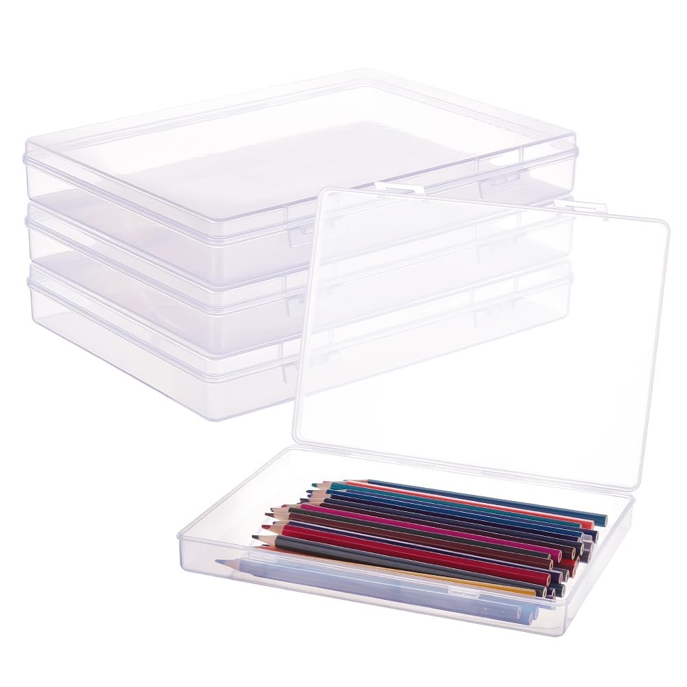 Amazon.com: BENECREAT 4 Pack 8.8x6.5x1.2 Large Rectangle Clear